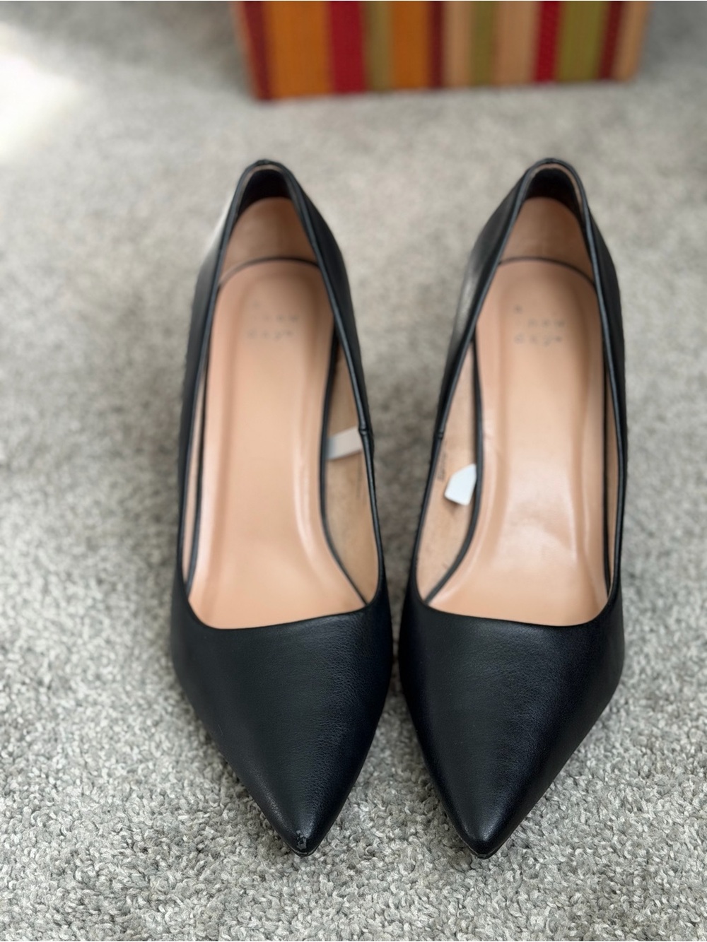 a new day Black Pointed-Toe Pumps